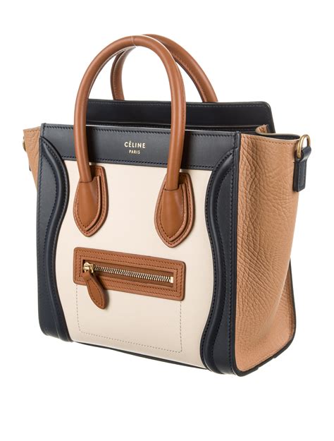 celine nano luggage multicolor|celine nano luggage tote black.